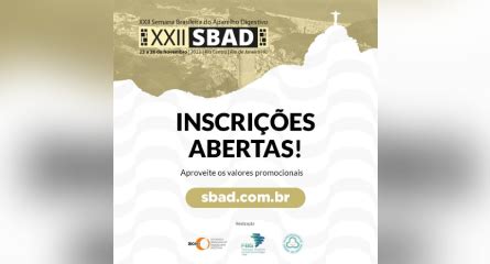 XXII SBAD – A SBAD 2023 já está se aproximando!